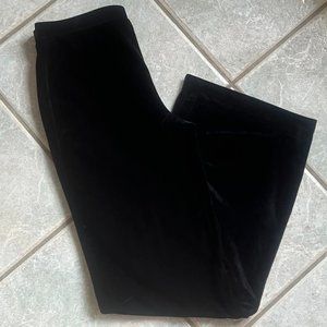 Lydia Jane Size 12 Girls Black Velvet Wide Leg Pants - CB023033